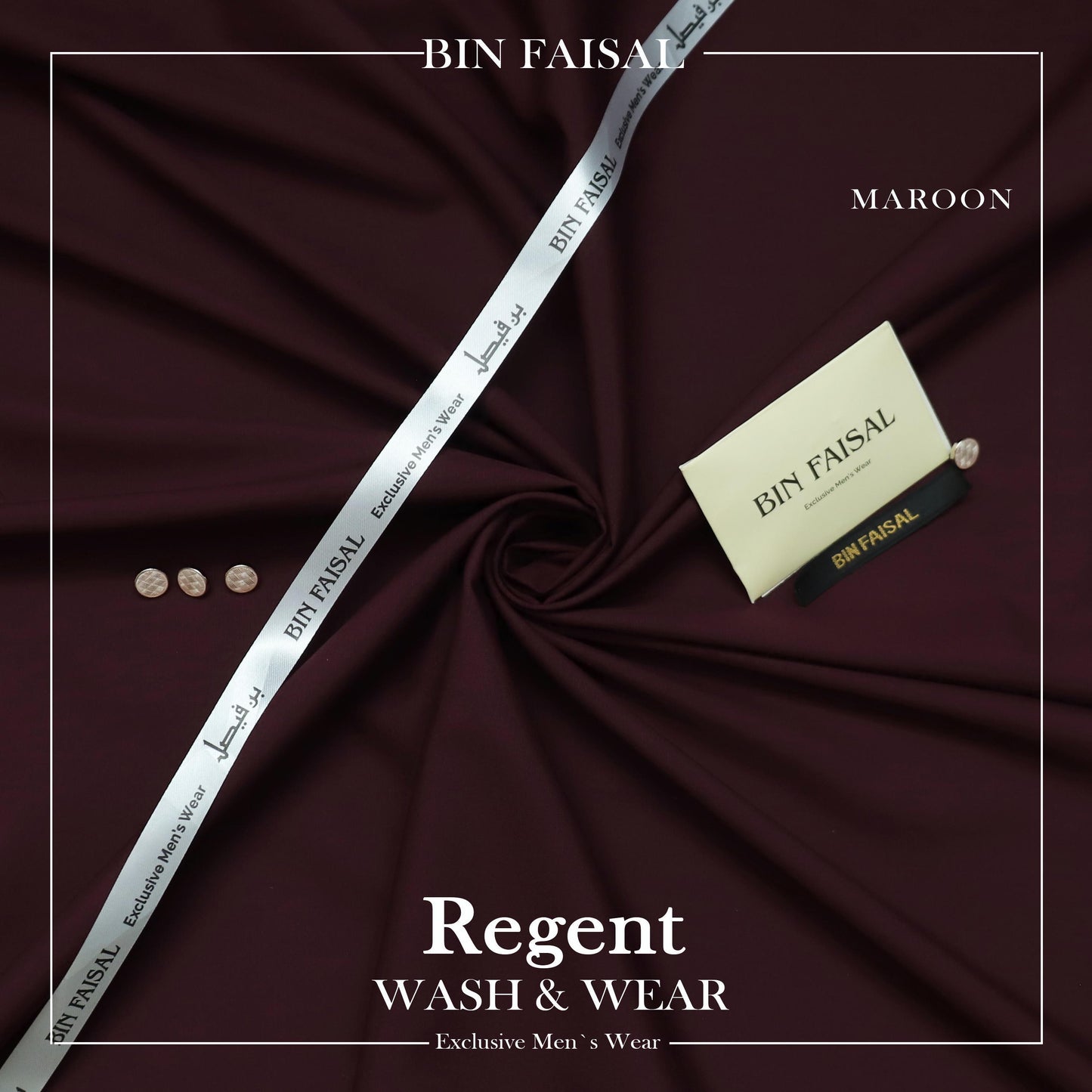 BIN FAISAL 100% Pure Super Luxury Regent Wash & Wear