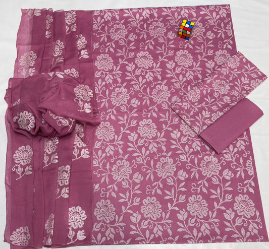 BAREEZE 3 Piece Unstitched Airjet 90/70 Lawn