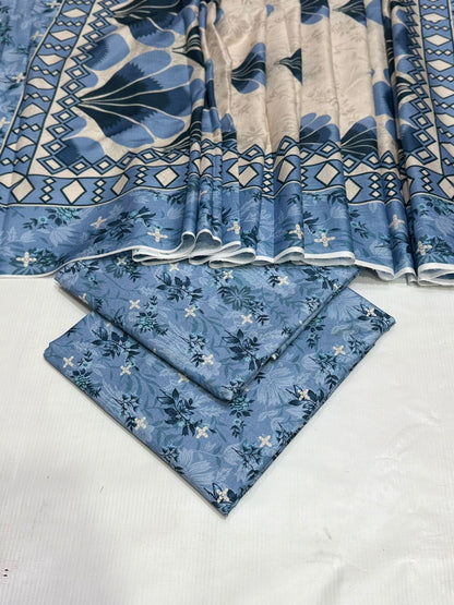 Sapphire 3 Piece Airjet Unstitched Lawn