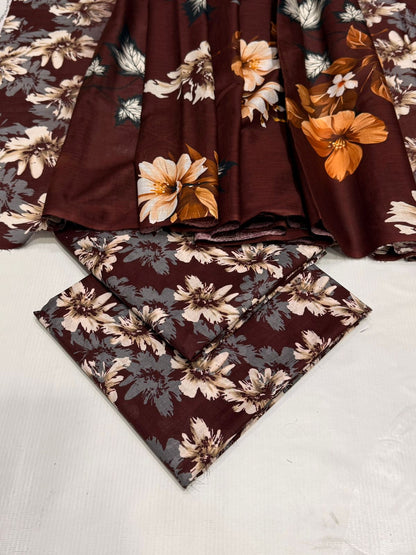 Sapphire 3 Piece Airjet Unstitched Lawn