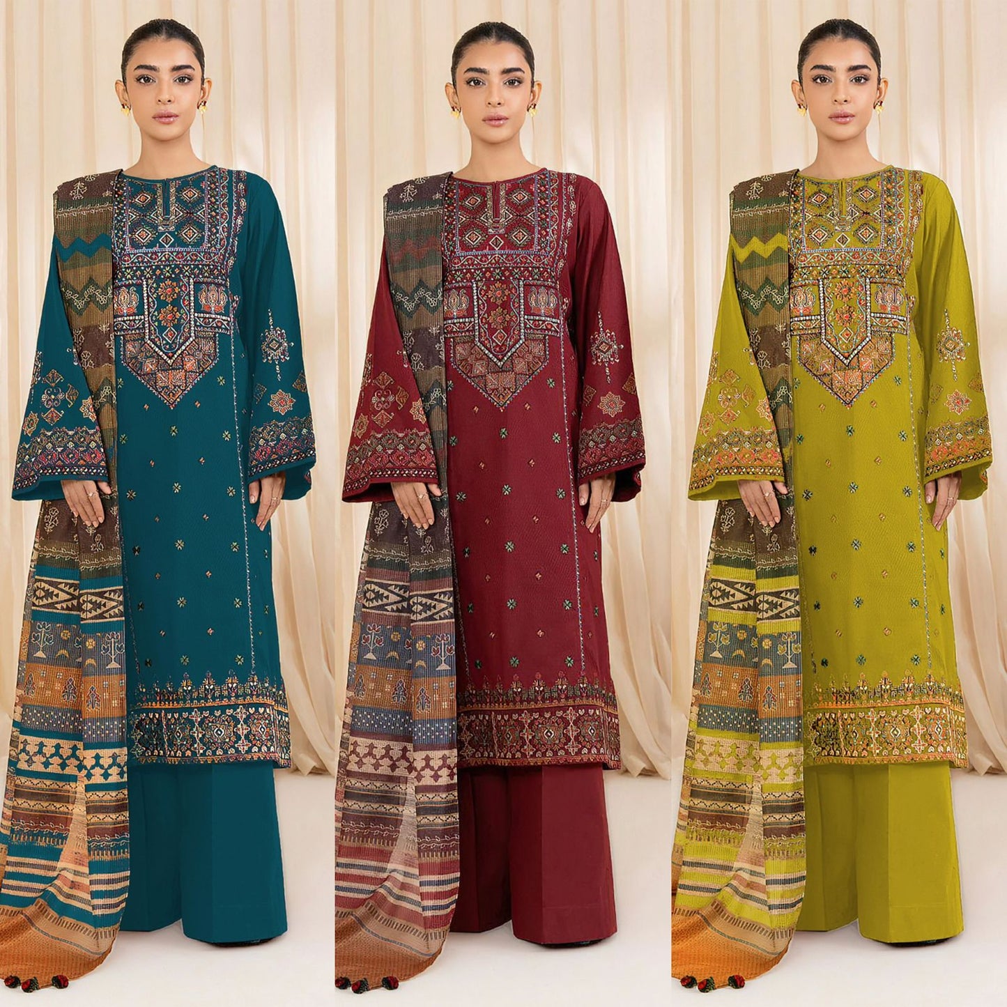 Sapphire 3 Piece Unstitched Lawn