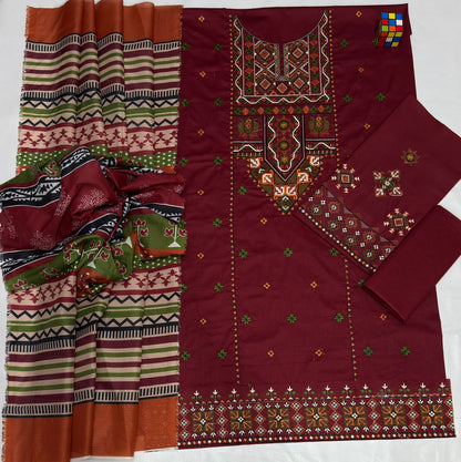 Sapphire 3 Piece Unstitched Lawn