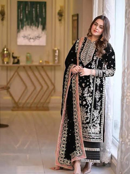 Aneelas 3 Piece Airjet Heavy Embroidered Lawn