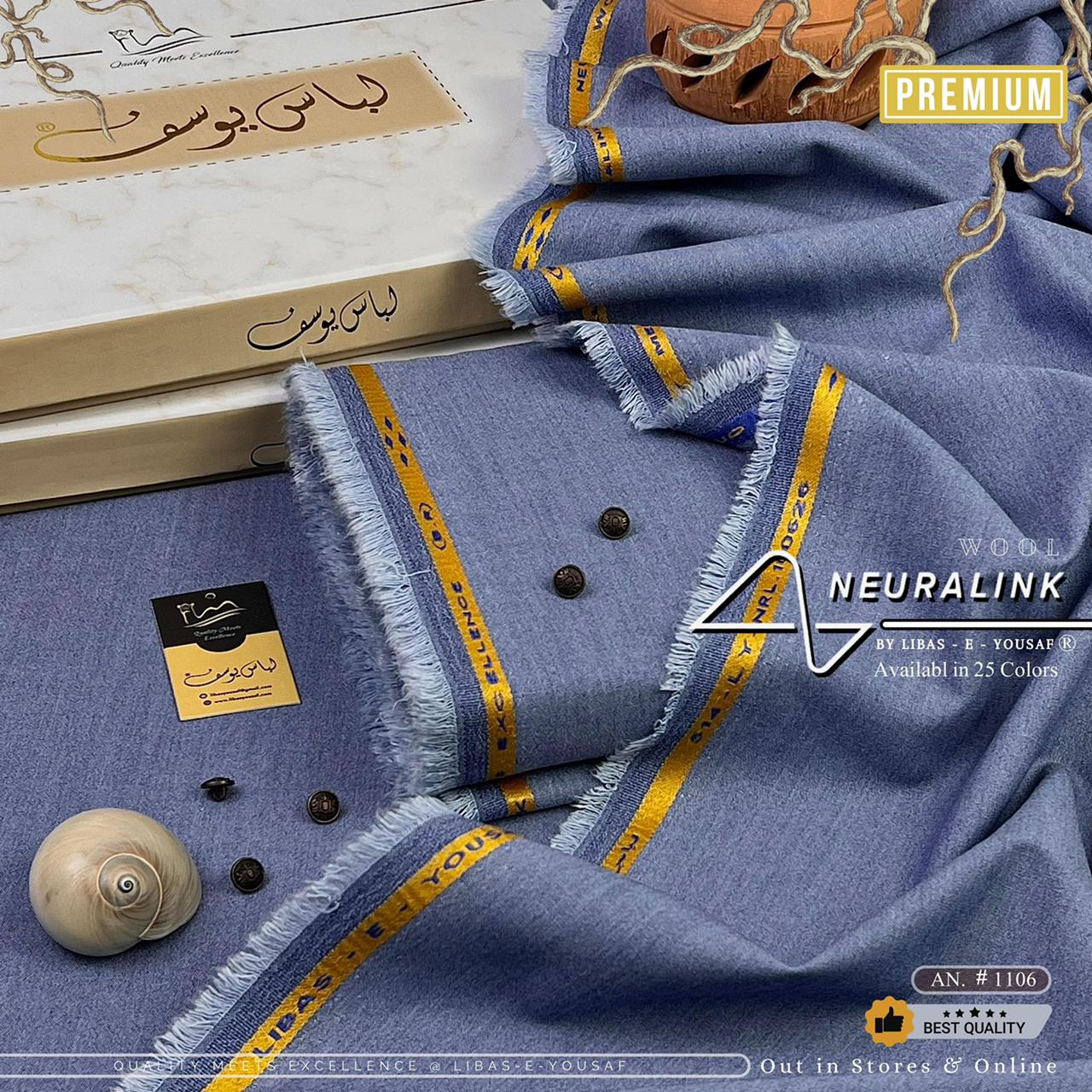 NeuraLink Wool by Libas E Yousaf for Men, 25 Colors