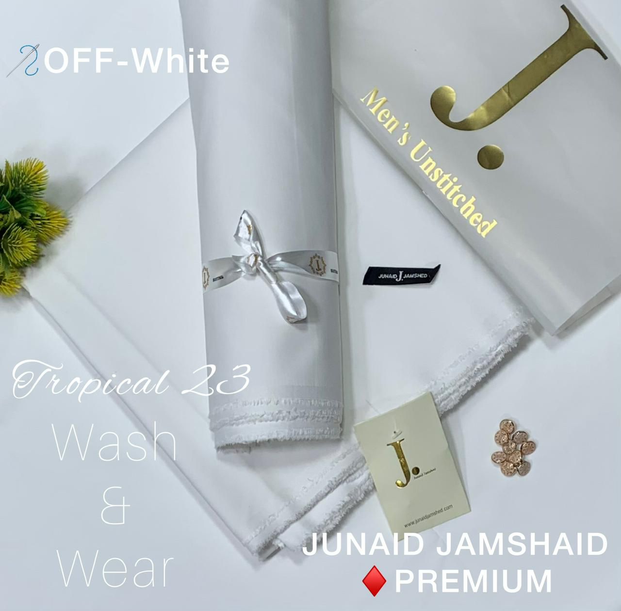 JUNAID JUMSHAID  Men’s Luxury  Tropical Collection Wash and Wear