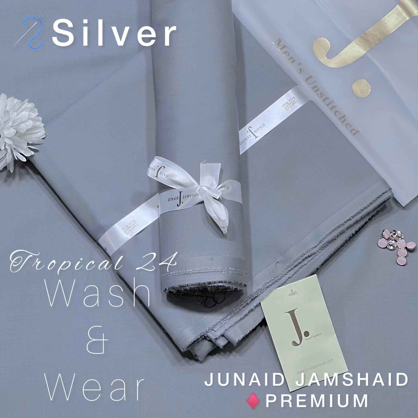 JUNAID JUMSHAID  Men’s Luxury  Tropical Collection Wash and Wear