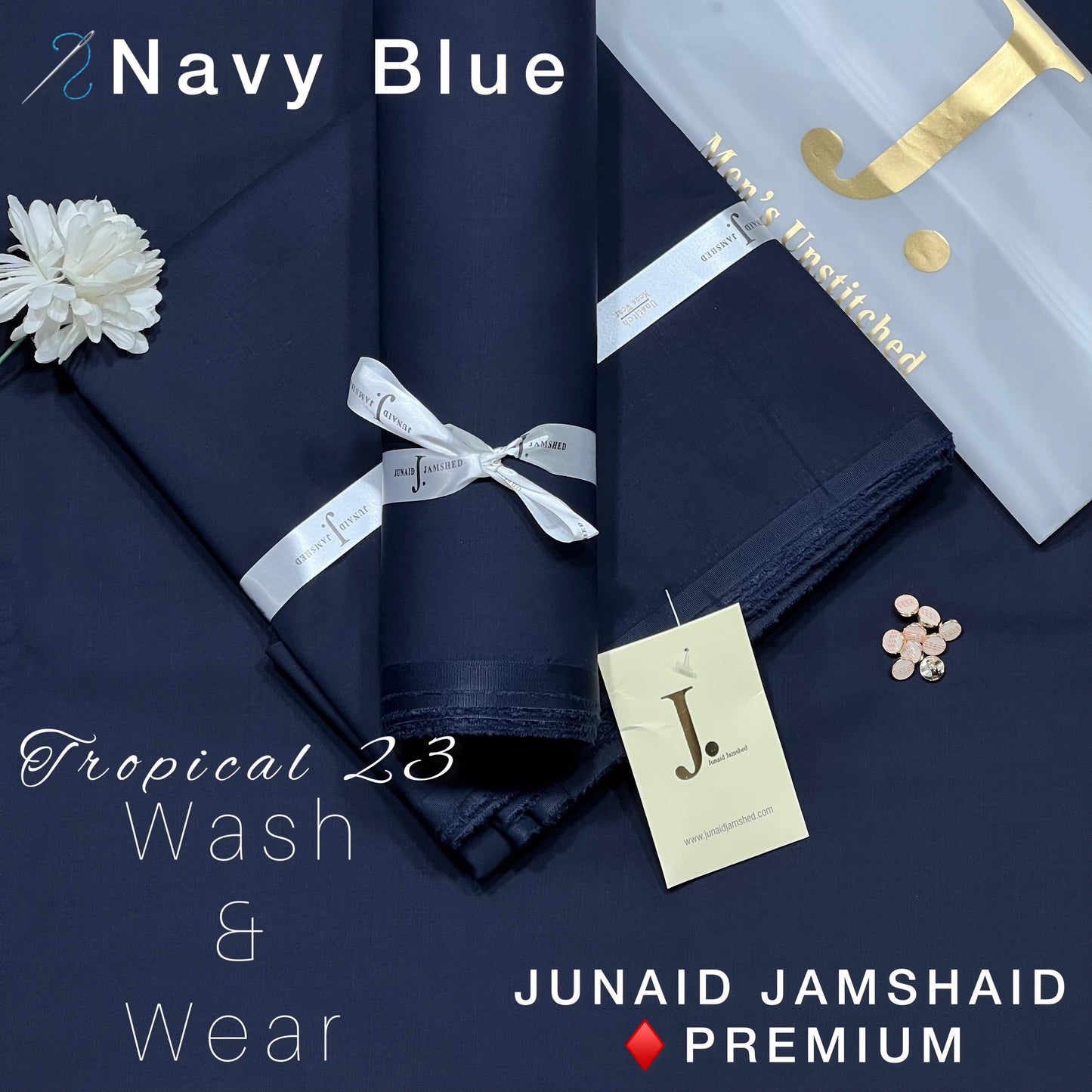 JUNAID JUMSHAID  Men’s Luxury  Tropical Collection Wash and Wear