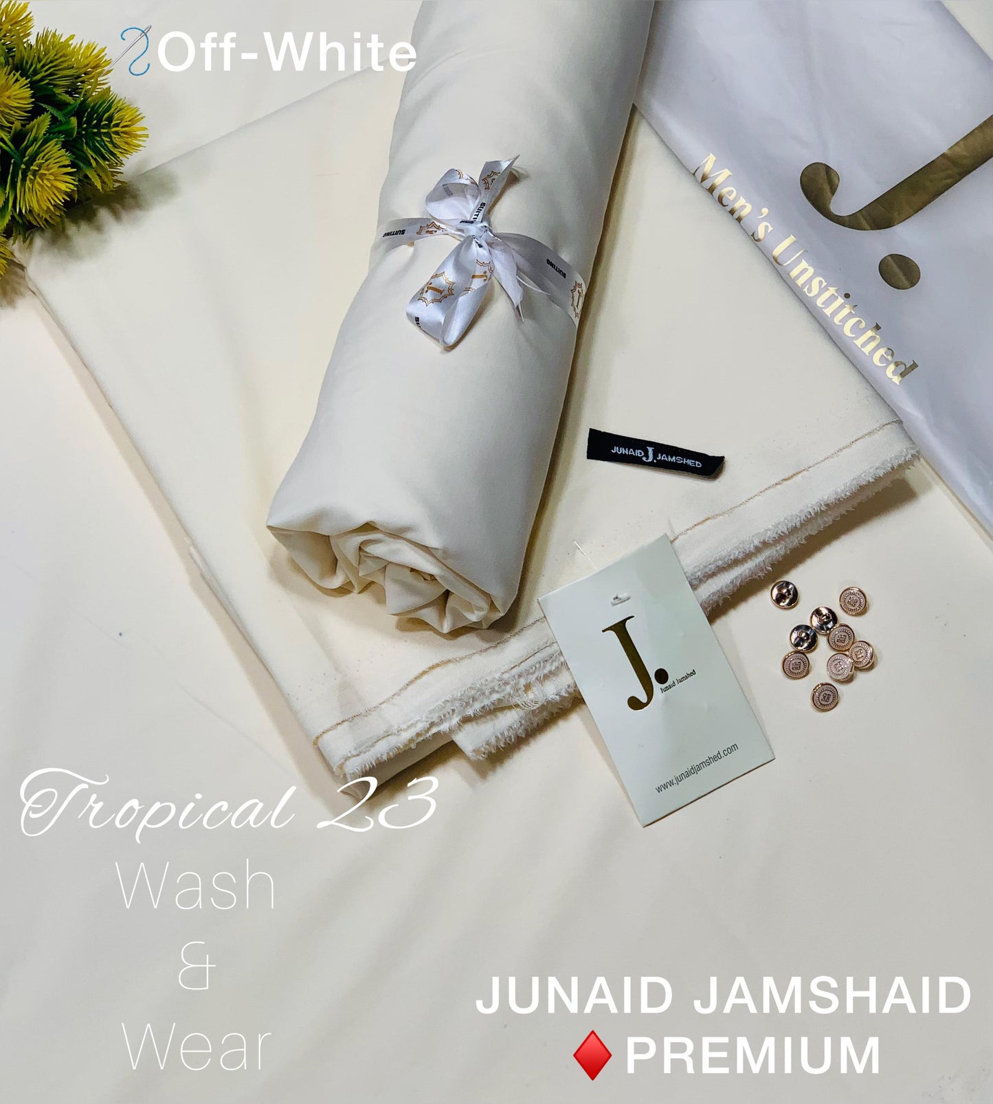 JUNAID JUMSHAID  Men’s Luxury  Tropical Collection Wash and Wear