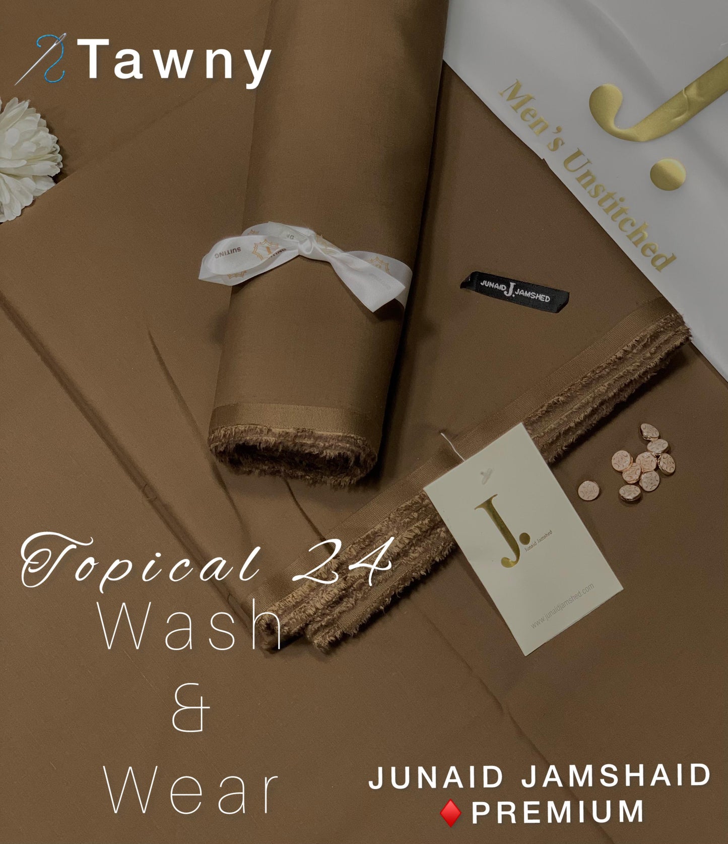 JUNAID JUMSHAID  Men’s Luxury  Tropical Collection Wash and Wear