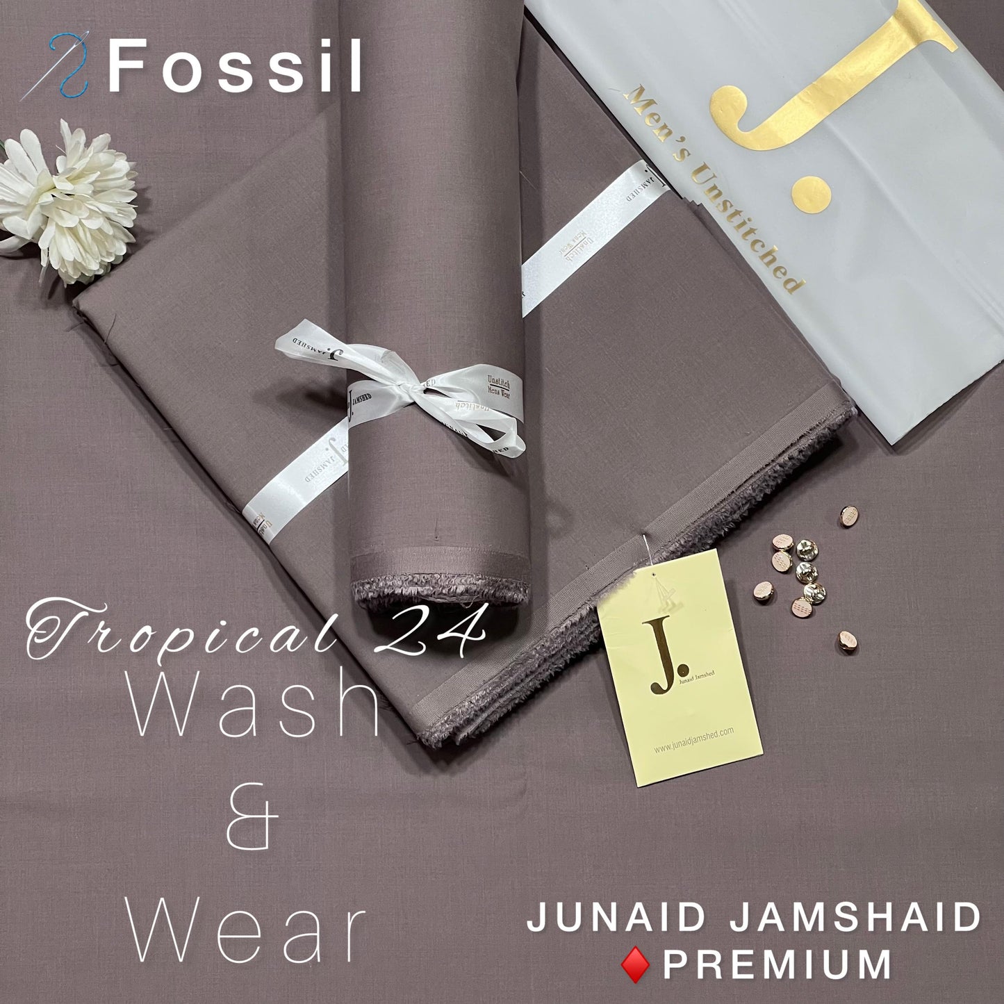 JUNAID JUMSHAID  Men’s Luxury  Tropical Collection Wash and Wear