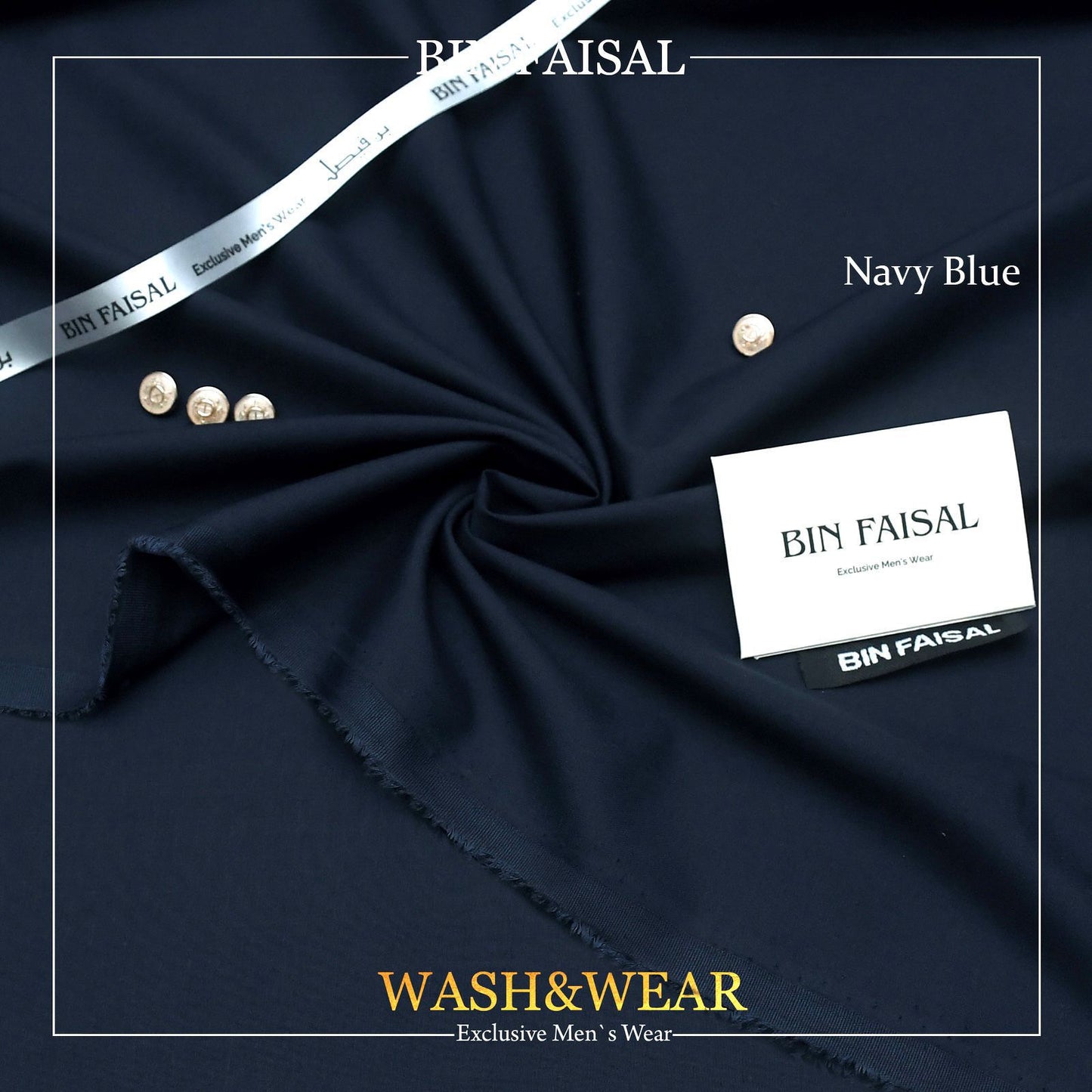 BIN FAISAL  100% Pure Super Luxury Regent Wash & Wear