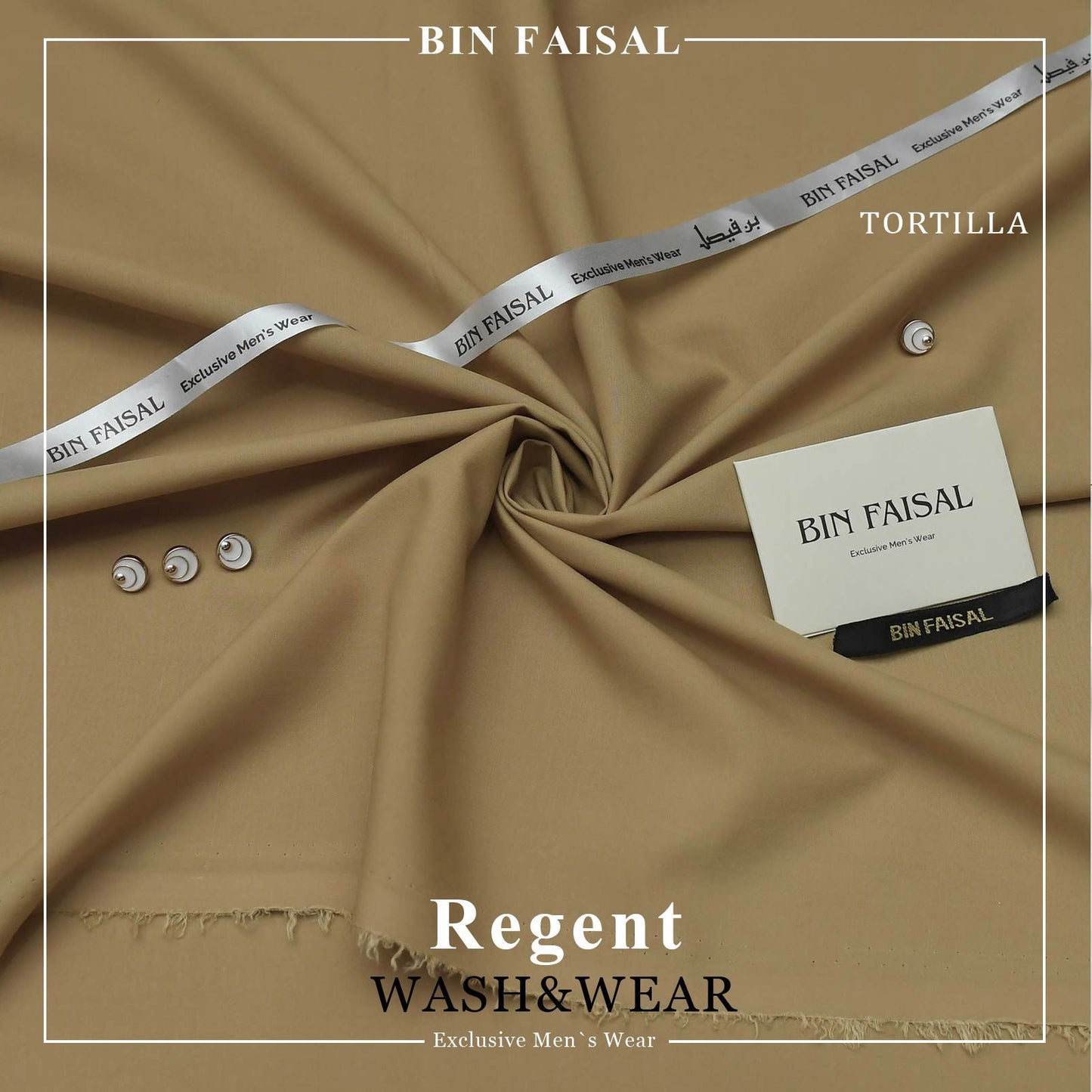 BIN FAISAL  100% Pure Super Luxury Regent Wash & Wear