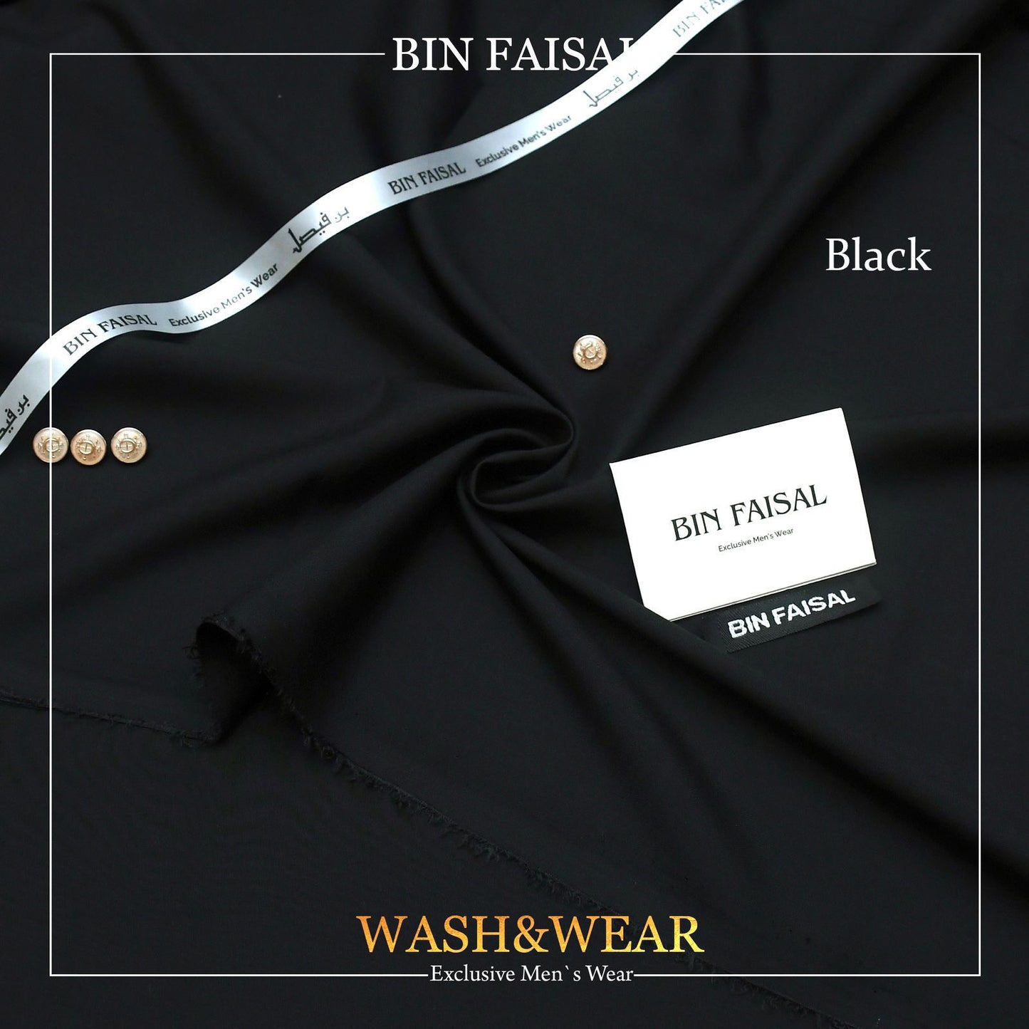 BIN FAISAL  100% Pure Super Luxury Regent Wash & Wear