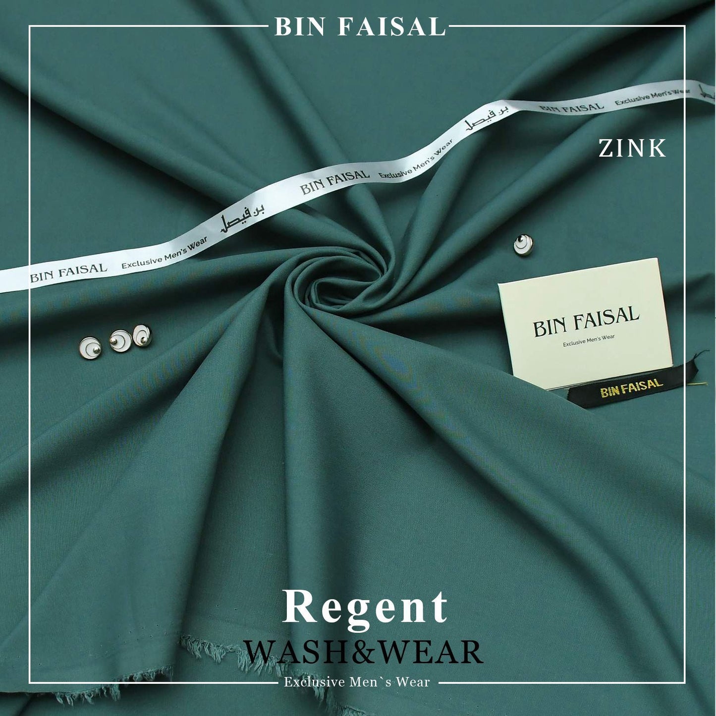 BIN FAISAL  100% Pure Super Luxury Regent Wash & Wear