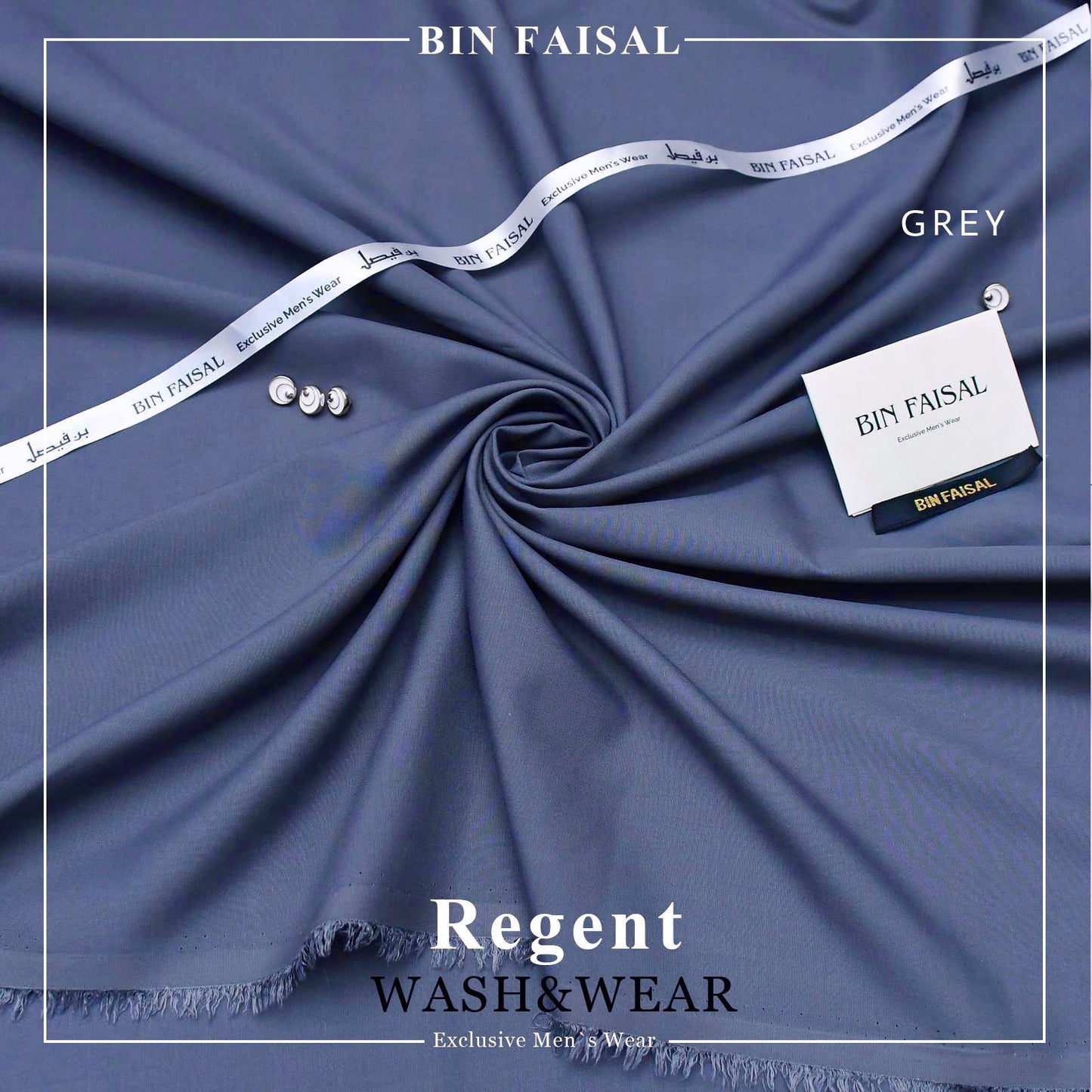 BIN FAISAL  100% Pure Super Luxury Regent Wash & Wear