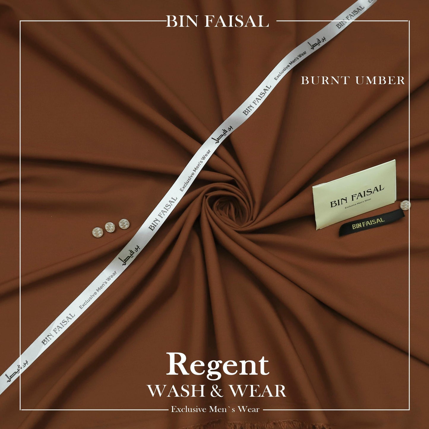BIN FAISAL  100% Pure Super Luxury Regent Wash & Wear