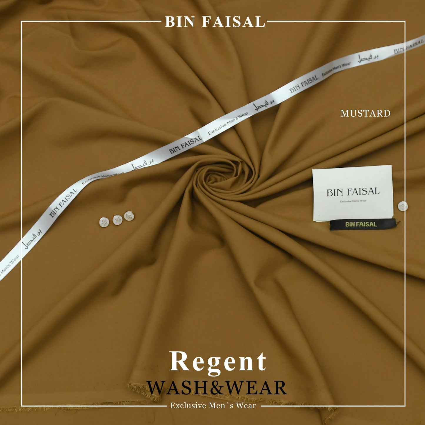 BIN FAISAL  100% Pure Super Luxury Regent Wash & Wear