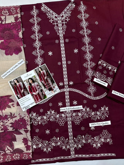 FARASHA LAWN WITH DIGITAL PRINT VOIL DOBBY DUPATTA