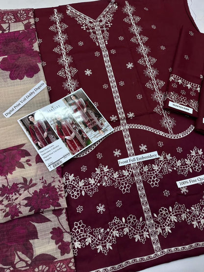 FARASHA LAWN WITH DIGITAL PRINT VOIL DOBBY DUPATTA