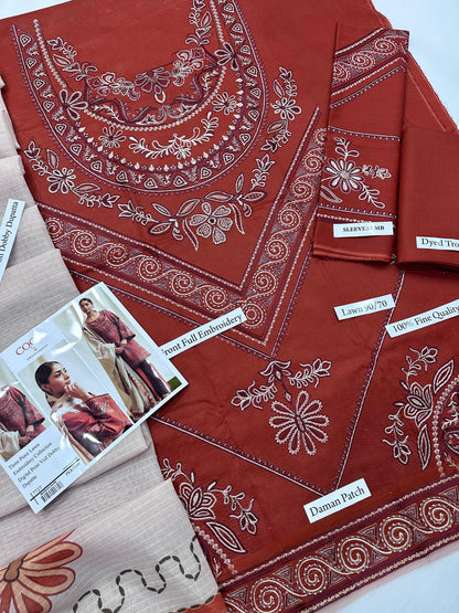 COCO By ZARA SHAHJAHAN 3 Piece Lawn With Digital Print Voil Dobby Dupatta