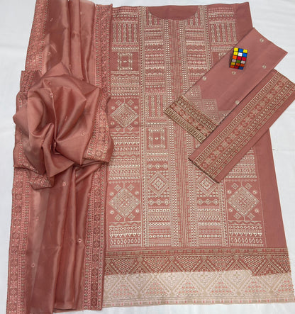 JAZMIN 3 Piece Best Quality Airjet Lawn 90/70